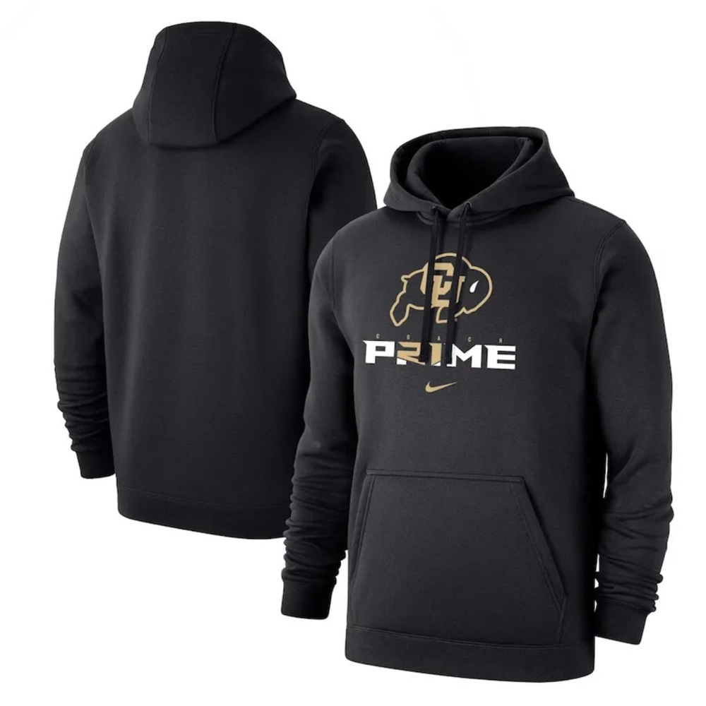 Colorado Buffaloes Nike Coach Prime Pullover Hoodie Sweatshirt Men's Deion